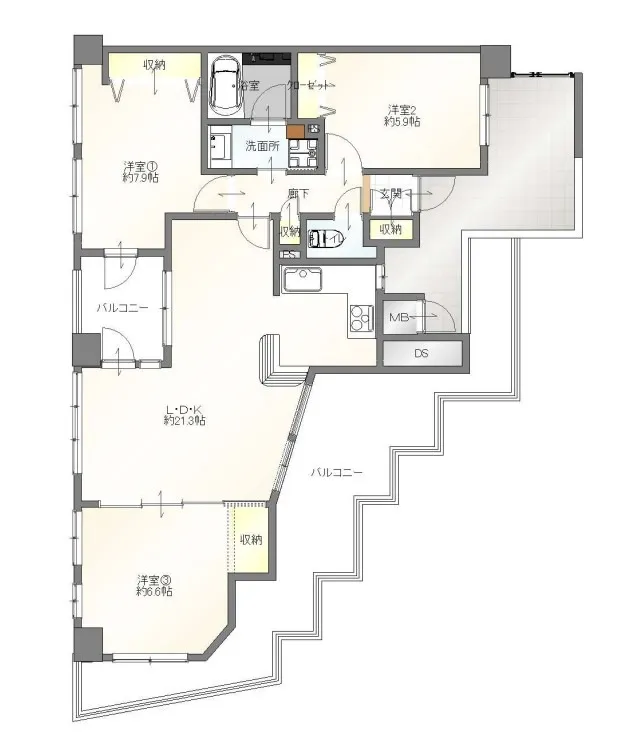 【物件紹介】中古マンション～アーバンヴィレッジ須磨アクティス～駅徒歩7分、南向きで日当たり良好！